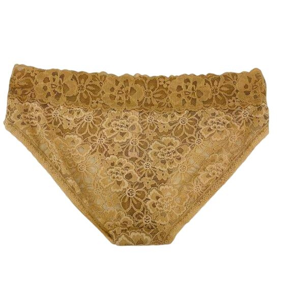 Victoria Secret Beige Lacey Hiphugger Panty Large - Picture 5 of 6